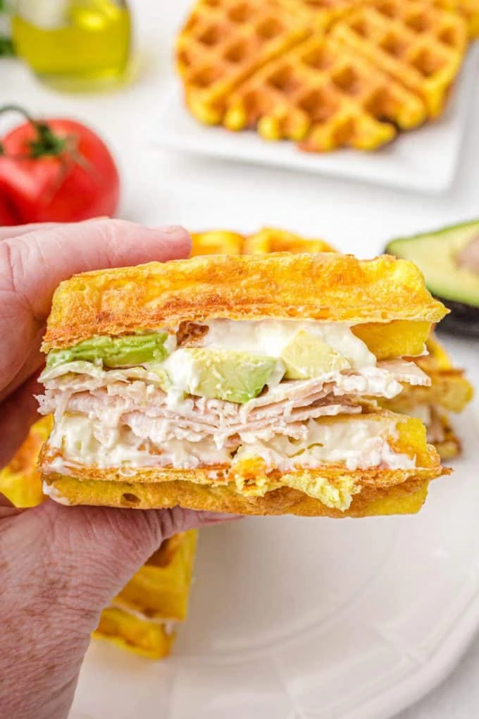 Sandwich Chaffle fait maison