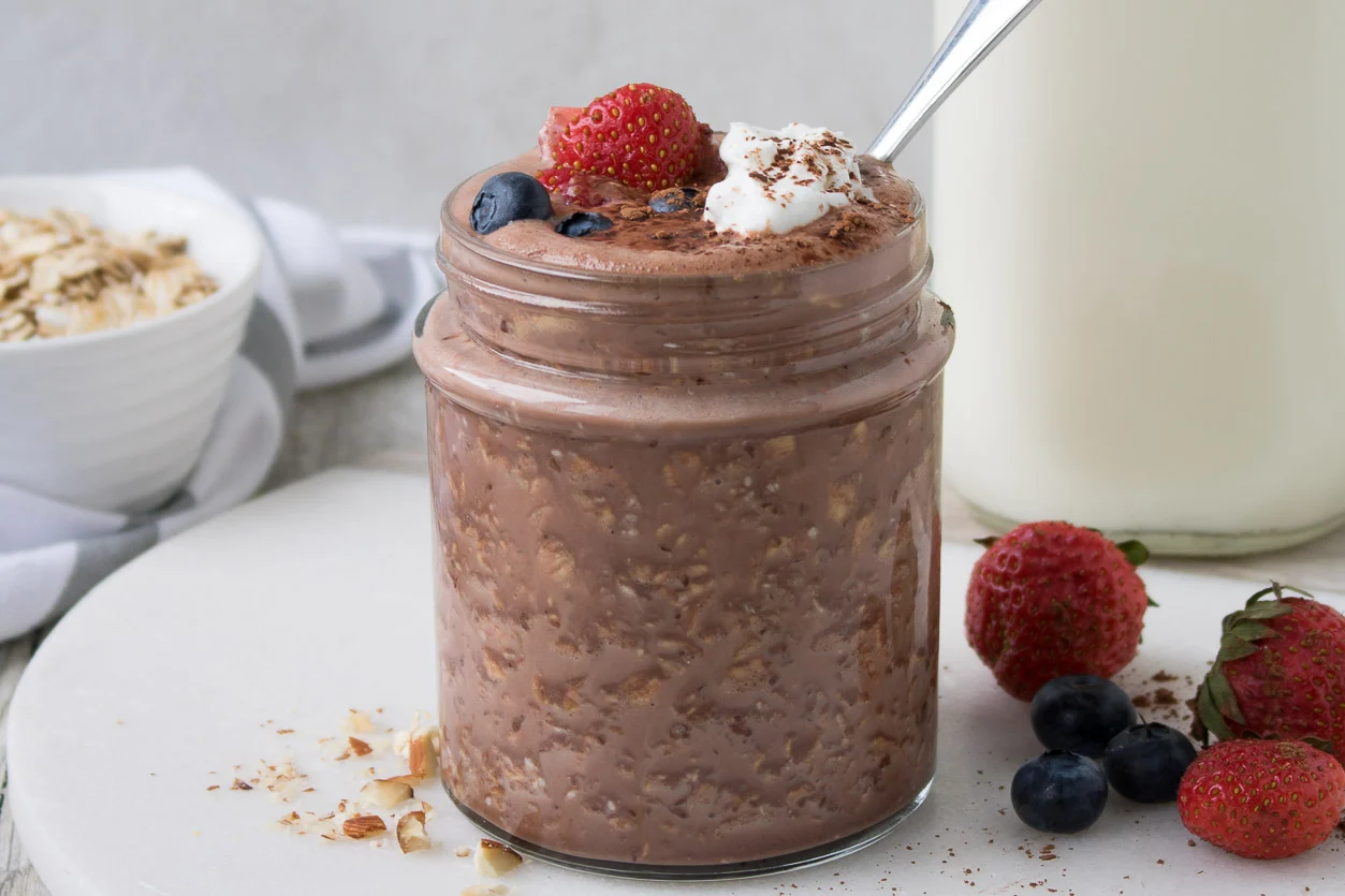 Simple Cocoa Overnight Oats Recipe Feastfulcuisine Simple Cocoa Overnight Oats Recipe Feastfulcuisine