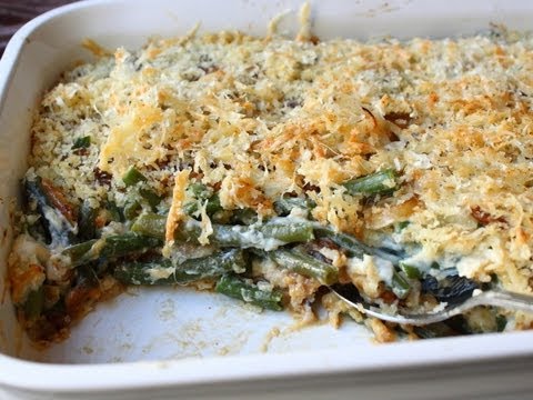 Onion-Flavored Haricot Vert Casserole Recipe - Thanksgiving Green Bean Side Dish
