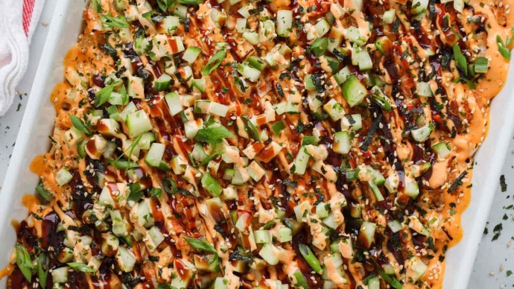 Simple Sushi Bake - feastfulcuisine.com